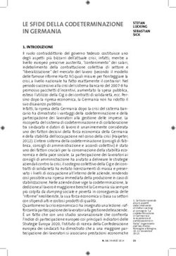 LE SFIDE DELLA CODETERMINAZIONE IN GERMANIA