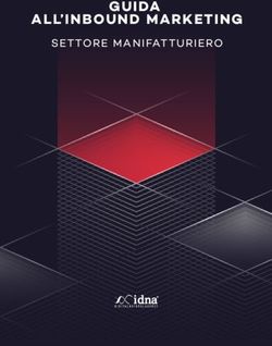 GUIDA ALL'INBOUND MARKETING - SETTORE MANIFATTURIERO - iDNA