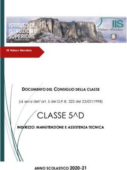 CLASSE 5 D ANNO SCOLASTICO 2020-21 - DOCUMENTO DEL CONSIGLIO DELLA CLASSE - IIS NELSON MANDELA