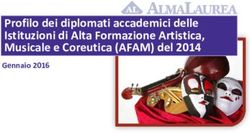 Profilo dei diplomati accademici delle Istituzioni di Alta Formazione Artistica, Musicale e Coreutica (AFAM) del 2014 - Gennaio 2016