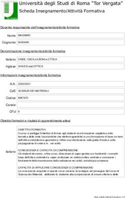 Universit&agrave; degli Studi di Roma "Tor Vergata" Scheda Insegnamento/Attivit&agrave; Formativa - Universit&agrave; degli Studi di Roma "Tor Vergata"