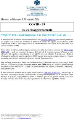COVID - 19 News ed aggiornamenti - VENDITA PER ASPORTO DOPO LE 18 ANCHE PER I BAR, MA - ASCOM Bassano