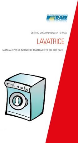 LAVATRICE CENTRO DI COORDINAMENTO RAEE MANUALE PER LE AZIENDE DI TRATTAMENTO DEL CDC RAEE