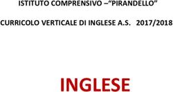 INGLESE - ISTITUTO COMPRENSIVO -"PIRANDELLO" CURRICOLO VERTICALE DI INGLESE A.S. 2017/2018 - Istituto Comprensivo ...