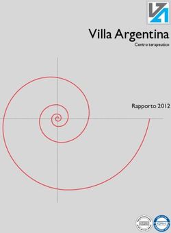Villa Argentina Rapporto 2012 - Centro terapeutico