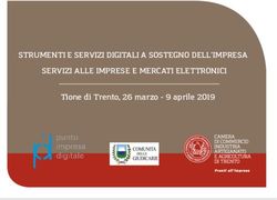 STRUMENTI E SERVIZI DIGITALI A SOSTEGNO DELL'IMPRESA SERVIZI ALLE IMPRESE E MERCATI ELETTRONICI - Tione di Trento, 26 marzo - 9 aprile 2019 ...