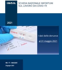 SCHEDA NAZIONALE INFORTUNI SUL LAVORO DA COVID-19 - al 31 maggio 2021