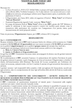 "FESTIVAL BABY VOICE" 2019 REGOLAMENTO