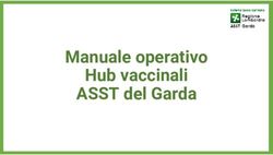 Manuale operativo Hub vaccinali ASST del Garda - ASST ...