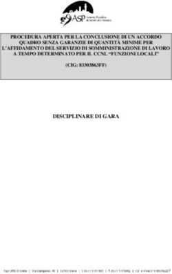 DISCIPLINARE DI GARA PROCEDURA APERTA PER LA CONCLUSIONE DI UN ACCORDO QUADRO SENZA GARANZIE DI QUANTIT&Agrave; MINIME PER L'AFFIDAMENTO DEL SERVIZIO DI ...