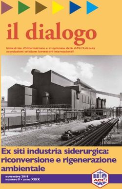 Il dialogo - Ex siti industria siderurgica: riconversione e rigenerazione ambientale - ACLI-CH