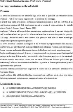 La rappresentazione nella pubblicità - Università di Roma La Sapienza (Prof. Maria D'Alessio)1