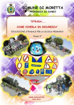 COMUNE DI MORETTA "STRADA .. COME VIVERLA IN SICUREZZA" - PROVINCIA DI CUNEO
