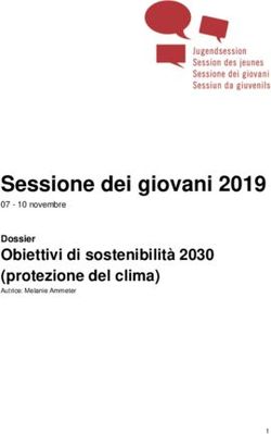 Sessione dei giovani 2019 - Obiettivi di sostenibilità 2030 (protezione del clima) - Jugendsession