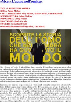 "Vice - L'uomo nell'ombra" - VOLERE LA LUNA