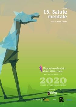 Salute mentale - I DIRITTI AL TEMPO DELLA PANDEMIA - Capitolo Scritto da: Antonio Esposito - Rapporto Diritti