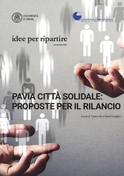 PAVIA CITT&Agrave; SOLIDALE: PROPOSTE PER IL RILANCIO - idee per ripartire - a cura di Tiziana Alti e Paolo Graziano