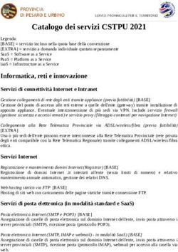 Catalogo dei servizi CSTPU 2021