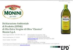 Dichiarazione Ambientale di Prodotto (EPD) di Olio Extra Vergine di Oliva "Classico" Monini S.p.A.