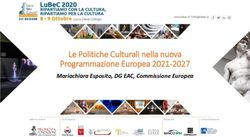 Le Politiche Culturali nella nuova Programmazione Europea 2021-2027 - Mariachiara Esposito, DG EAC, Commissione Europea - Lubec