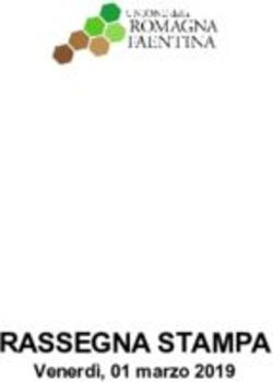 RASSEGNA STAMPA Venerdì, 01 marzo 2019 - Unione Romagna Faentina