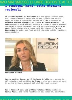 I sondaggi (seri) sulle elezioni regionali - Il Corriere del Giorno
