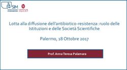 Lotta alla diffusione dell'antibiotico-resistenza: ruolo delle Istituzioni e delle Societ&agrave; Scientifiche Palermo, 18 Ottobre 2017 - Prof. Anna ...