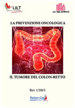 IL TUMORE DEL COLON-RETTO - LA PREVENZIONE ONCOLOGICA - Rev. 1/2015 ...