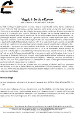 Viaggio in Serbia e Kosovo - Lungo il Danubio, la storia e i presidi Slow Food - Un Ponte Per...
