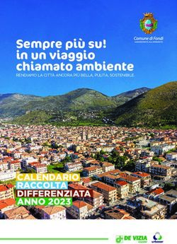 Sempre pi&ugrave; su! in un viaggio chiamato ambiente - CALENDARIO RACCOLTA DIFFERENZIATA ANNO 2023 - Comune di Fondi