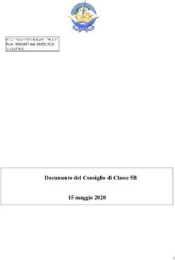 Documento del Consiglio di Classe 5B 15 maggio 2020