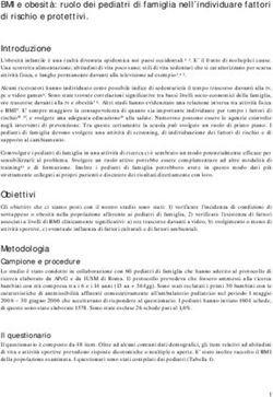 BMI e obesità: ruolo dei pediatri di famiglia nell'individuare fattori di rischio e protettivi.