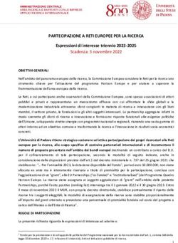 PARTECIPAZIONE A RETI EUROPEE PER LA RICERCA - Espressioni di interesse triennio 2023-2025 - Unipd
