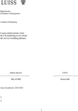 La personalizzazione come leva di marketing in un settore dei servizi (wedding planner)