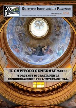 Bollettino internazionale Passionista - N 42 - IL CAPITOLO GENERALE 2018: Passiochristi