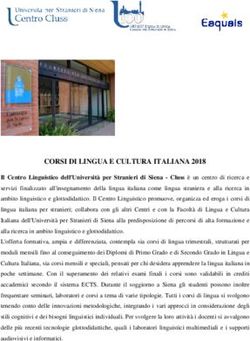 CORSI DI LINGUA E CULTURA ITALIANA 2018 - Istituto Italiano di Cultura ...