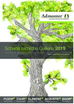 Schede tecniche Galleria 2019 - Admonter