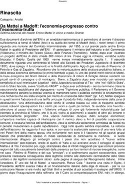 Rinascita Da Mattei a Madoff: l'economia-progresso contro l'economia-truffa Settima edizione del master Enrico Mattei in vicino e medio Oriente