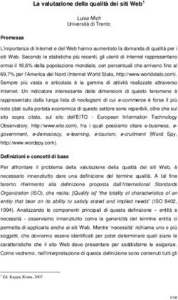 La valutazione della qualità dei siti Web1
