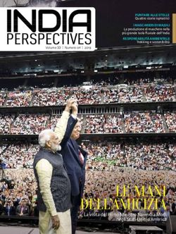 Le mani deLL'amicizia - India Perspectives