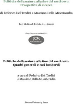 Politiche della natura alla fine del medioevo. Prospettive di ricerca