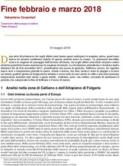 Fine febbraio e marzo 2018 - osservatoriocalliano