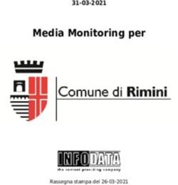 Media Monitoring per 31-03-2021 - Rassegna stampa del 26-03-2021 - Comune di Rimini