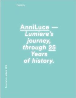 AnniLuce - Lumiere's journey, through 25 Years of history - Bruno Wickart AG