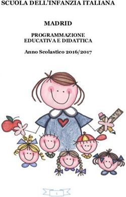 SCUOLA DELL'INFANZIA ITALIANA MADRID - PROGRAMMAZIONE EDUCATIVA E DIDATTICA Anno Scolastico 2016/2017