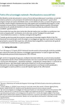 Fatti e cifre sul sondaggio nazionale "Penalizzazione a causa dell'età" - Pro Senectute Schweiz