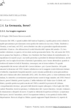 2.4. La Germania, forse? - 2.3.1. Un tragico equivoco - Rivista Tradurre