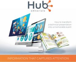 INFORMATION THAT CAPTURES ATTENTION - How to transform a technical presentation into a memorable event - Hub Editoriale
