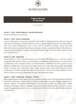 TIJI FESTIVAL Viaggi in Mustang - Altreculture