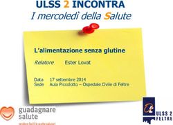 ULSS 2 INCONTRA I mercoled&igrave; della Salute - L'alimentazione senza glutine - Ulss Feltre